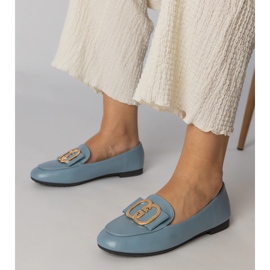 Blue Women's Supotos com uma decoração de ouro azul 1