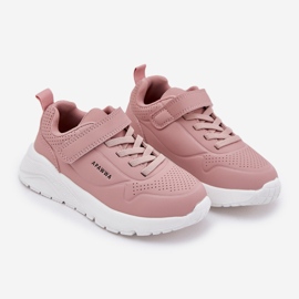 Sapatos esportivos infantis leves na plataforma rosa 1