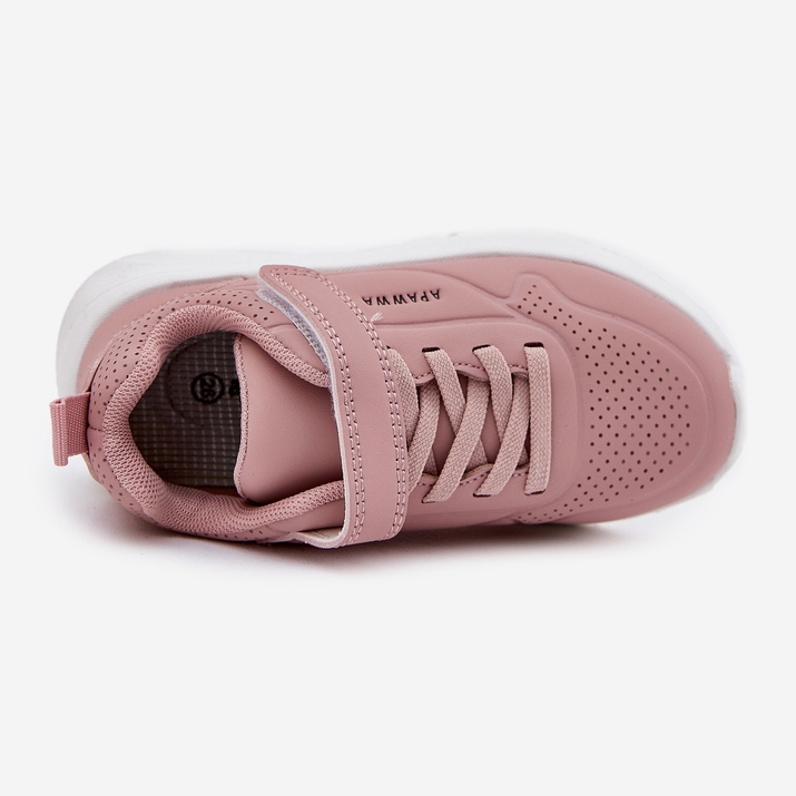 Sapatos esportivos infantis leves na plataforma rosa 2