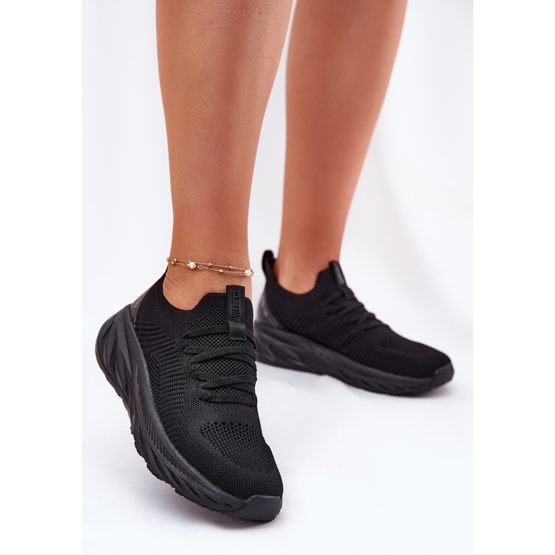 Big Star Sapatos esportivos femininos leves de feminina Big RR274A132 Sistema Black Hi-Polish preto 2