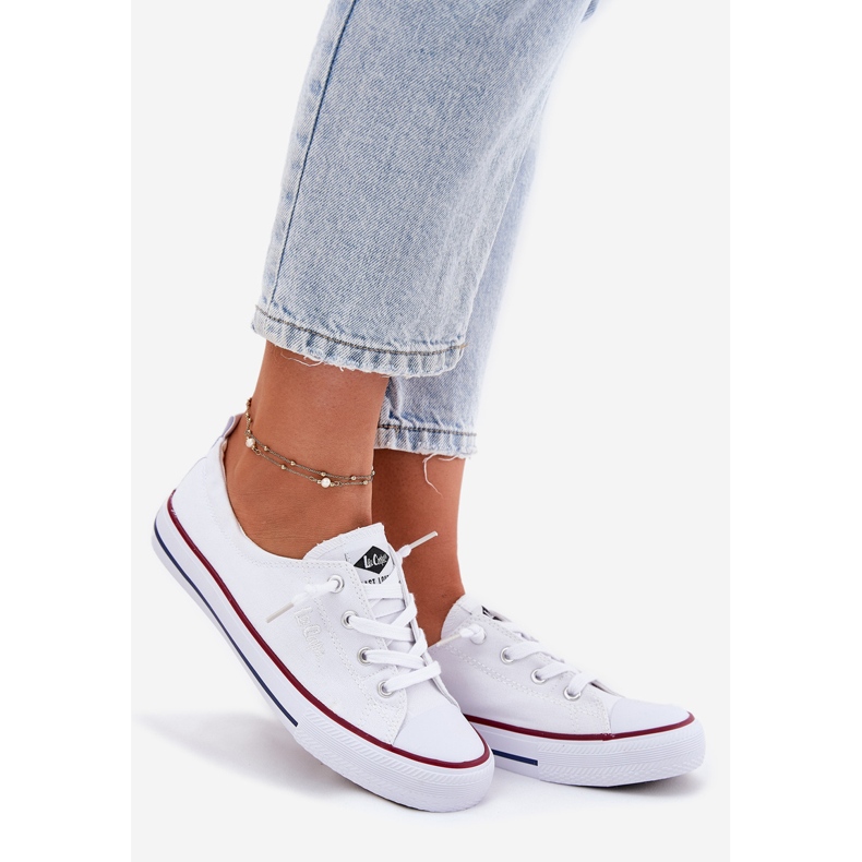 Tênis de material feminino Lee Cooper LCW-25-02-3296L White branco 1
