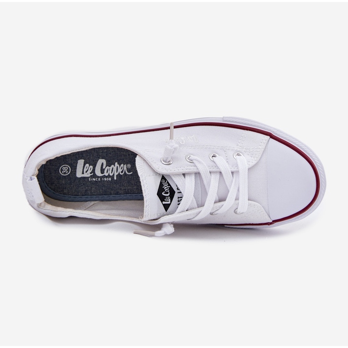 Tênis de material feminino Lee Cooper LCW-25-02-3296L White branco 2