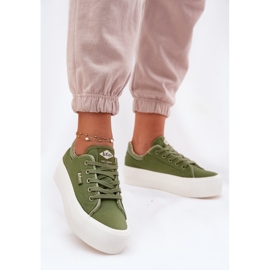 Tênis femininos na plataforma Lee Cooper LCW-25-31-3449L Green verde 2