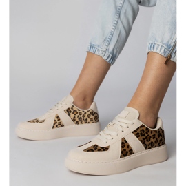 Tênis femininos bege-pardo 1