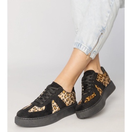 Tênis femininos-negros preto 2