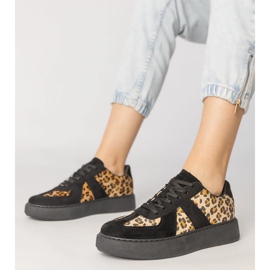 Tênis femininos-negros preto 1