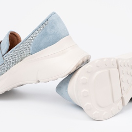 Seastar Sapatos azuis em uma sola grossa azul 1