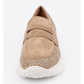 Seastar Sapatos bege com sola grossa 2