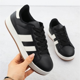 News Sapatos esportivos femininos Notícias pretas 8233 preto 1