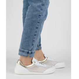 Olivier Sapatos minimalistas de pés descalços 1769pol com rede branca branco 1