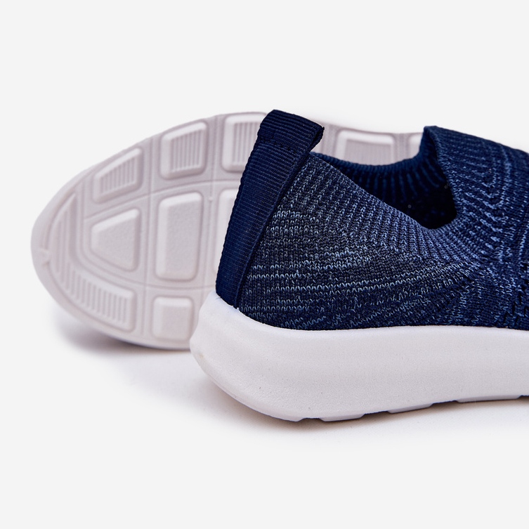 Sapatos esportivos azuis marinhos inseridos infantis azul 2