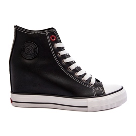 Tênis de cunha feminino Cross Jeans NN2R4005 preto 1