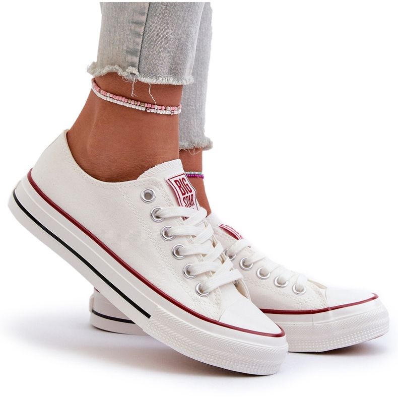 Tênis baixo feminino Big Star NN274274 branco 8