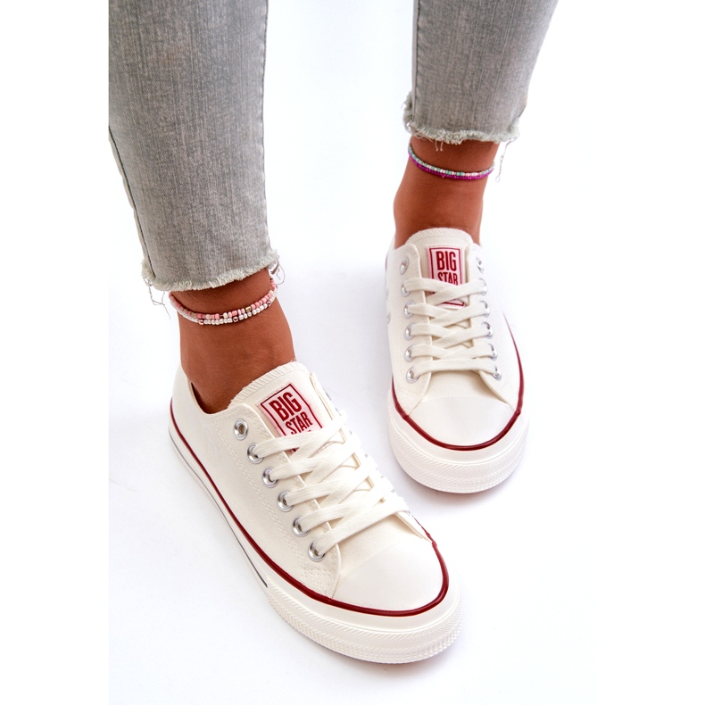 Tênis baixo feminino Big Star NN274274 branco 5