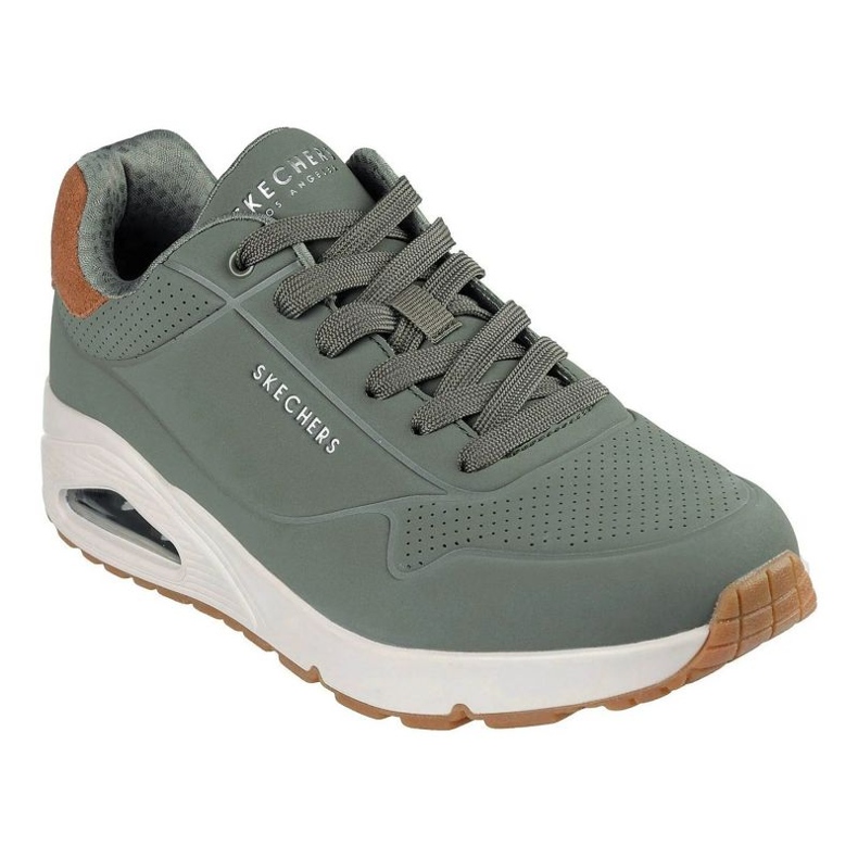 Skechers Uno adequado no ar 183004-OLV Shoes verde 1