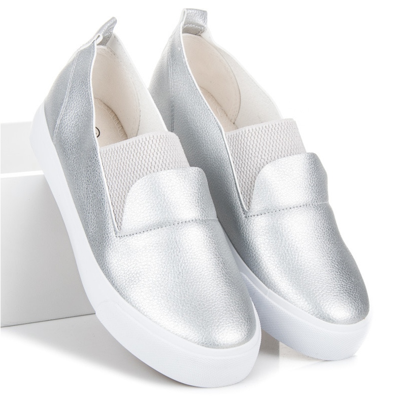 L&H Silver Slipons cinza 2