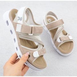 Sandálias esportivas sujas Rieker 64064-31 rosa 1