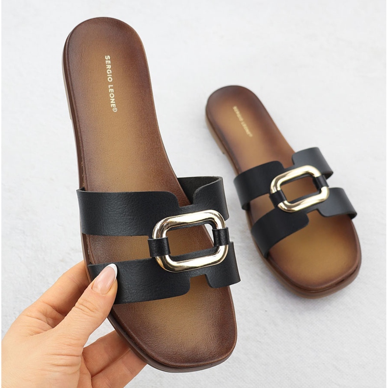 FLIP FULLO -FLIPS COM DECORAÇÃO BLACK SERGIO LEONE SK077H preto 1