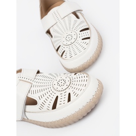 Seastar Sapatos Openwork Women com Velcro branco 1 Seastar Sapatos Openwork Women com Velcro branco 1