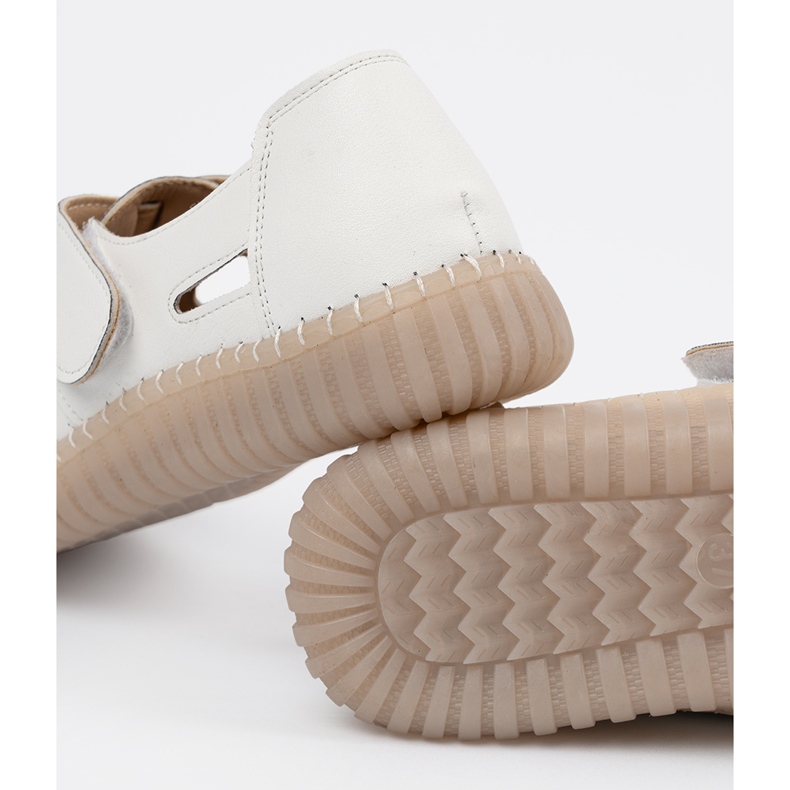 Seastar Sapatos Openwork Women com Velcro branco 2