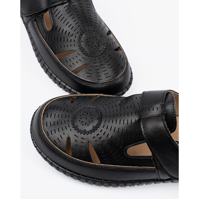 Seastar Black OpenWork Sapatos femininos preto 2