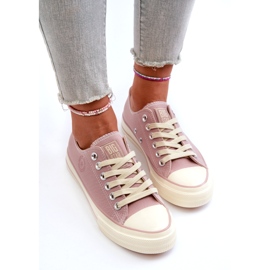 Tênis baixo feminino Big Star NN274270 rosa 6