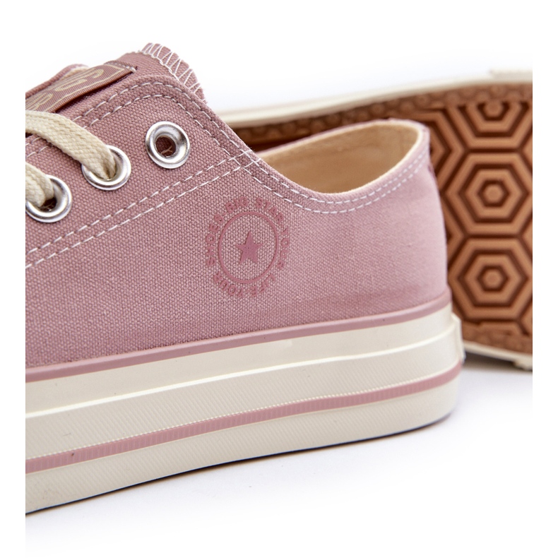 Tênis baixo feminino Big Star NN274270 rosa 3