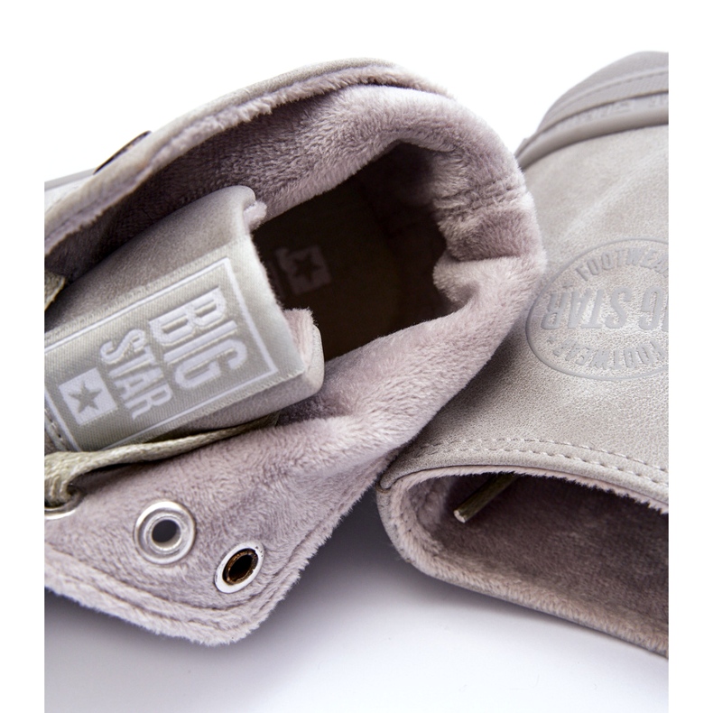 Big Star Grande estrela feminina Sneakers High Isoled Grey EE274114 cinza 1