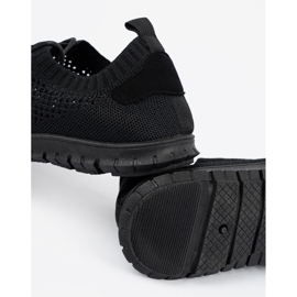 Black OpenWork Sapatos Esportivos Femininos preto 2