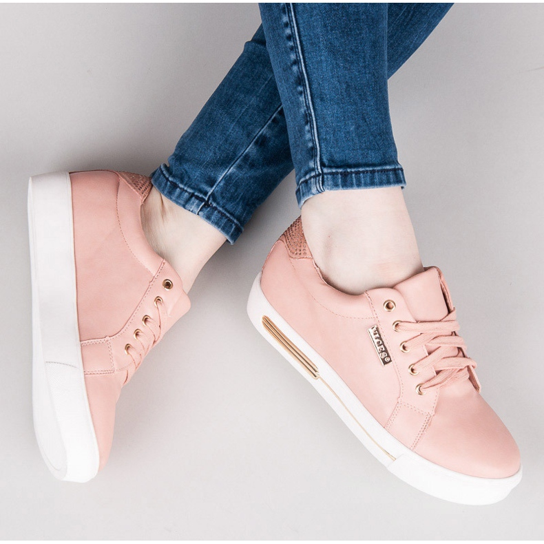 Vices sapatos esportivos de plataforma rosa 1