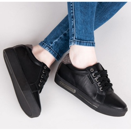 Vices sapatos esportivos de plataforma preto castanho 1