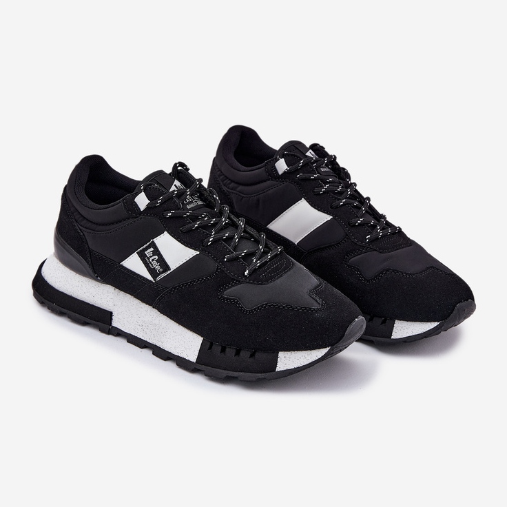 Tênis masculinos na plataforma Lee Cooper LCJ-25-03-3378M preto 1