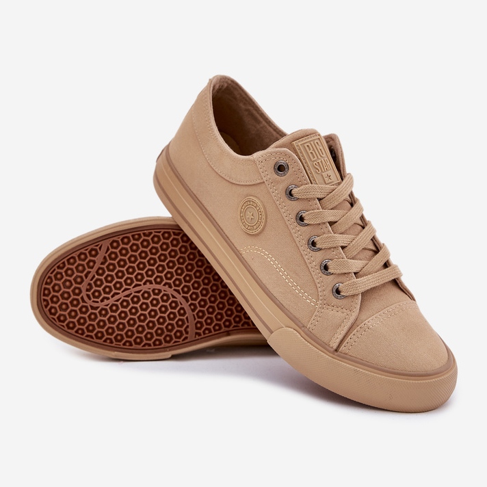 Big Star RR174337 tênis de material de material bege 2