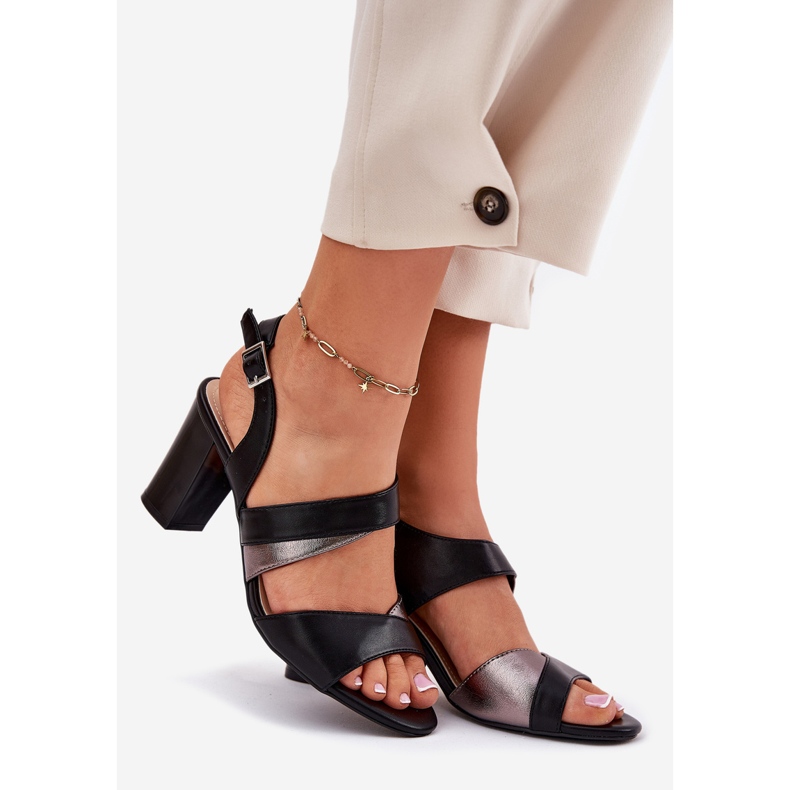 Sandálias femininas no post Sergio Leone SK866 preto 1