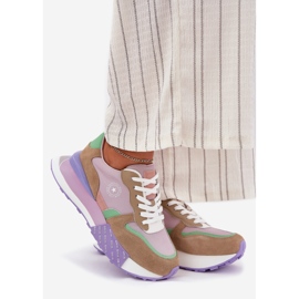 Big Star Tênis de camurça feminina na grande estrela RR274815 Plataforma de sistema rosa-poloneco Hi-Polish 1