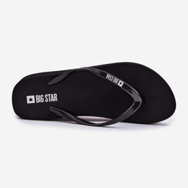Flip -flops femininos nas cunhas Big Star RR274A549 Black preto 2