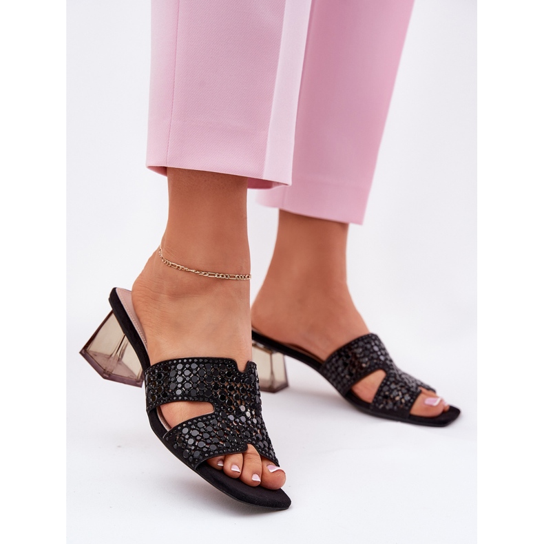 Flips femininos no Vinceza 62230 Black Post preto 2