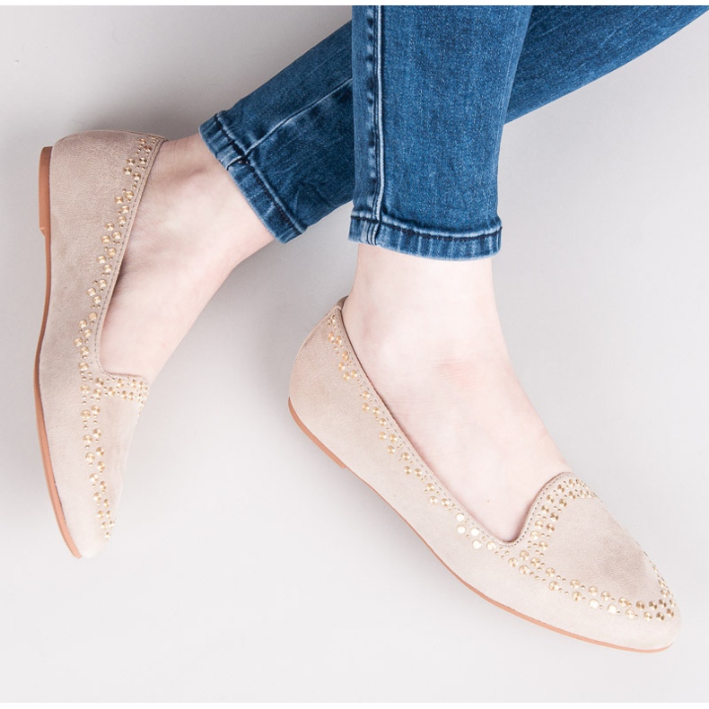 Vices Bailarinas de camurça castanho 1