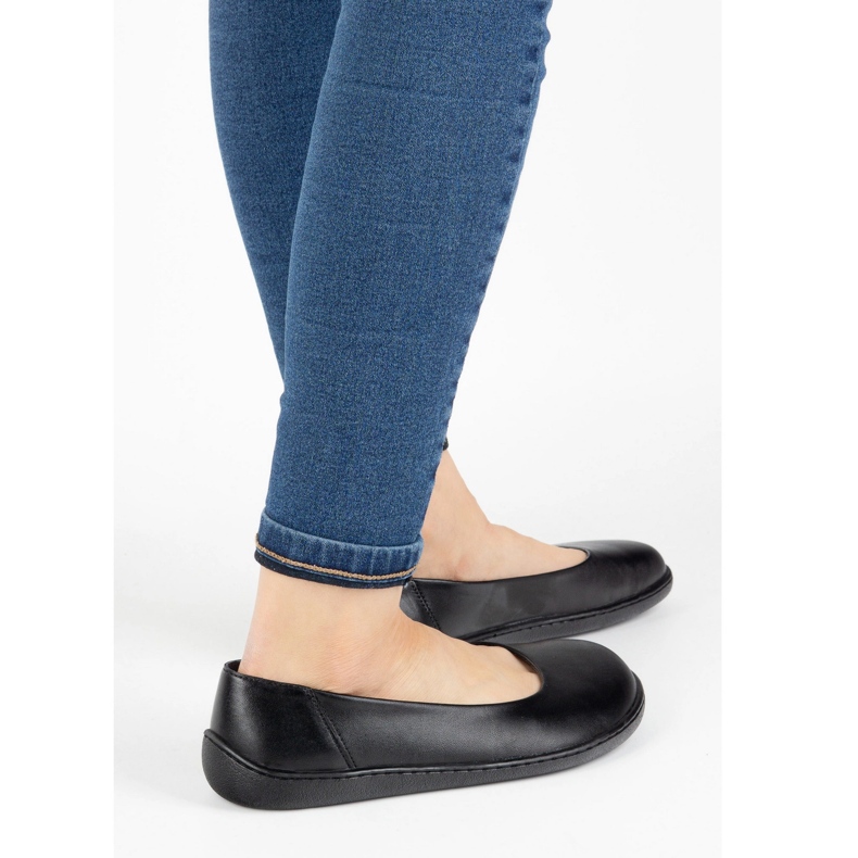 Olivier Sapatos de couro minimalista feminino descalço -pé -de -feminino -em 1771 pol preto 1