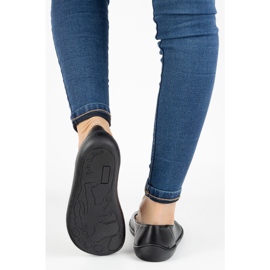 Olivier Sapatos de couro minimalista feminino descalço -pé -de -feminino -em 1771 pol preto 2