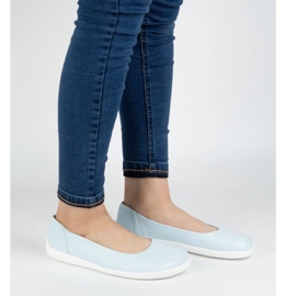 Olivier Sapatos minimalistas femininos descalços escorregados em 1771 pol azul 1