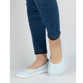 Olivier Sapatos minimalistas femininos descalços escorregados em 1771 pol azul 2