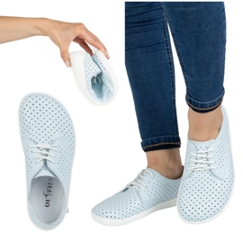 Olivier Sapatos abertos minimalistas de pés descalços 1288pol azul 2