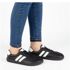 Joker Sapatos minimalistas das mulheres descalços feitas de couro natural 908J preto 1