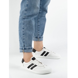 Sapatos de couro feminino Joker Blackorwhite White - tênis minimalistas Olivier branco 1