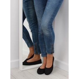 Bailarinas de malha preta JX56 preta preto 1