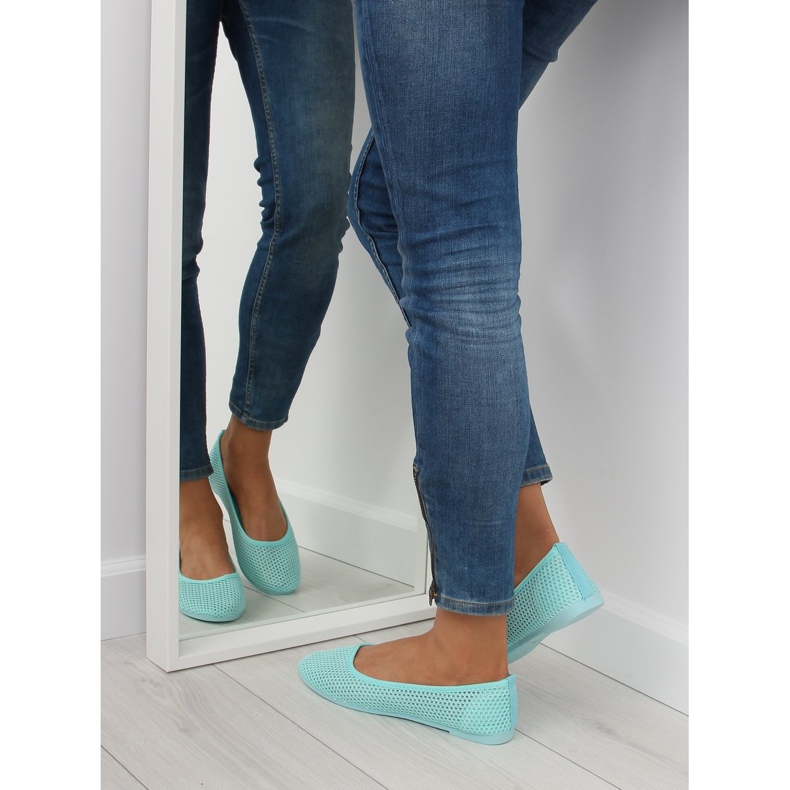 Bailarinas em malha menta JX56 L.GREEN verde 2