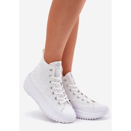 Tênis femininos altos Lee Cooper LCW-25-31-3461L White branco 1