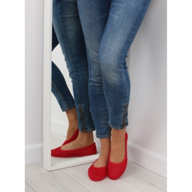 Bailarinas de malha vermelha JX56 Vermelho 1