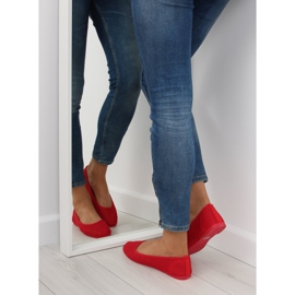 Bailarinas de malha vermelha JX56 Vermelho 2